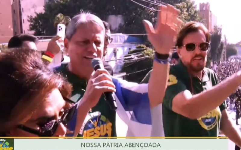 O genocídio marcha para Jesus com Tarcísio de Freitas