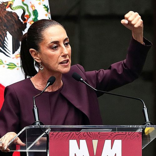 A fantástica presidente mexicana Claudia Sheinbaum dirige-se a Trump