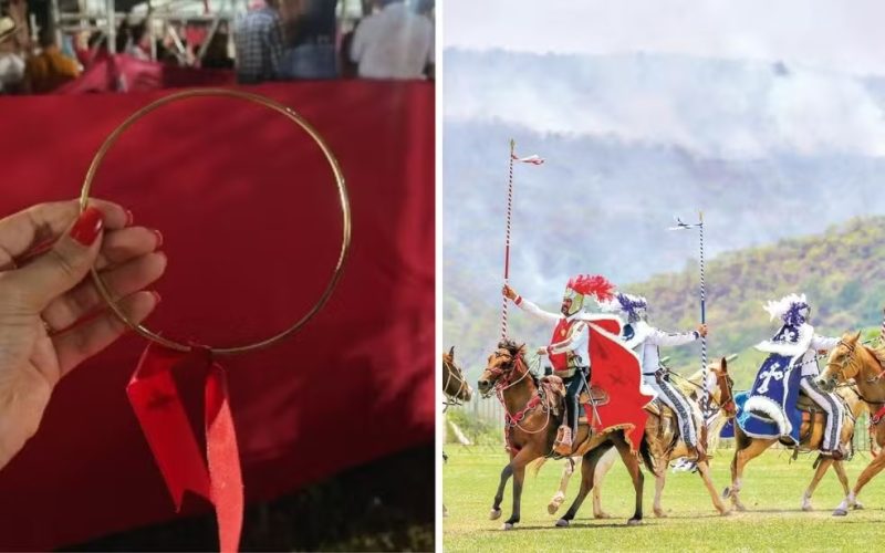 Cavaleiro é expulso das  Cavalhadas