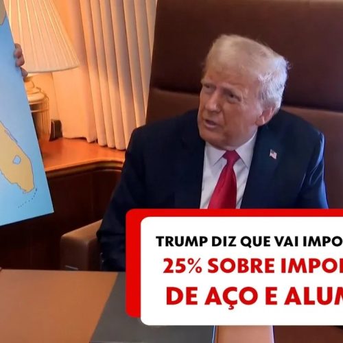 Trump deve anunciar nesta segunda tarifa de 25% sobre aço e alumínio