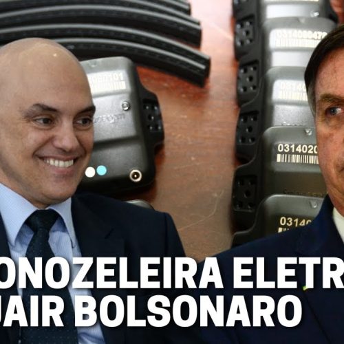 Deputados do PT pedem à PGR que Bolsonaro (foto à  esquerda  de Moraes) use tornozeleira eletrônica