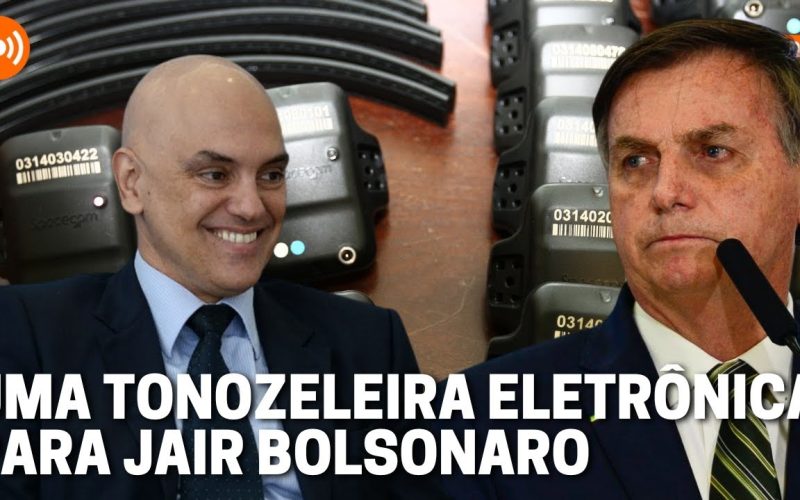 Deputados do PT pedem à PGR que Bolsonaro (foto à  esquerda  de Moraes) use tornozeleira eletrônica