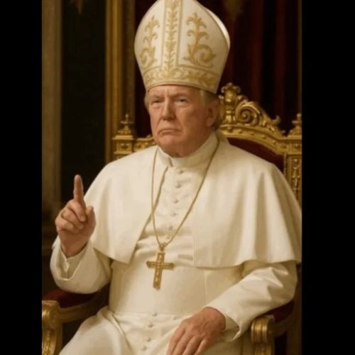 Trump posta foto vestido de Papa